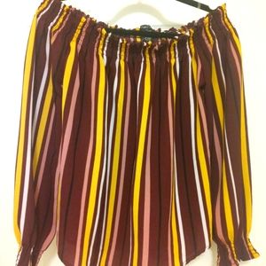 Rue 21 Dress Shirt, L, Multicolored